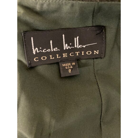 Nicole Miller Collection Black Ruched Pencil Skirt Size 8 - Picture 5 of 5